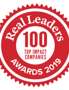 Real Leaders 100 Top Impact Companies Award 2019